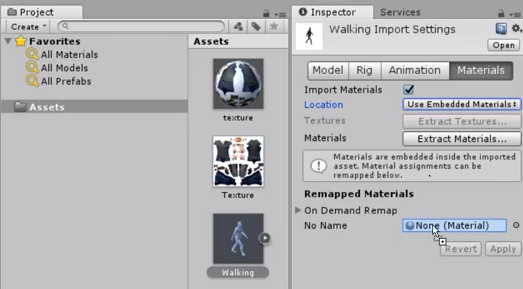 Unity 3d add material